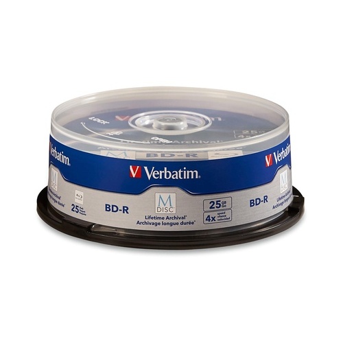 Verbatim M Disc Bd R 25gb 4x 25pk Spindle (98909)
