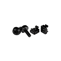 StarTech M5 Screws & Cage Nuts - 100 Pack, Black (CABSCREWM52B)