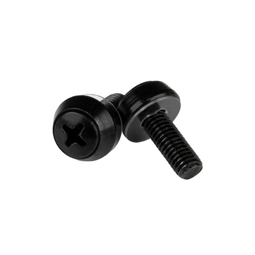 StarTech M6 Mounting Screws - 100 Pack, Black (CABSCRWSM62B)