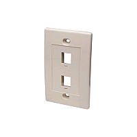 Intellinet 2 Outlet Ivory Wall Plate (162838)