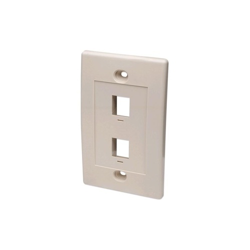 Intellinet 2 Outlet Ivory Wall Plate (162838)