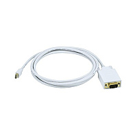 Monoprice 6ft 32awg Mini Dp To Vga Cable - White (6003)