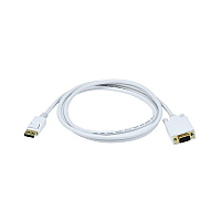Monoprice 6ft 28awg Dp To Vga Cable - White (6019)