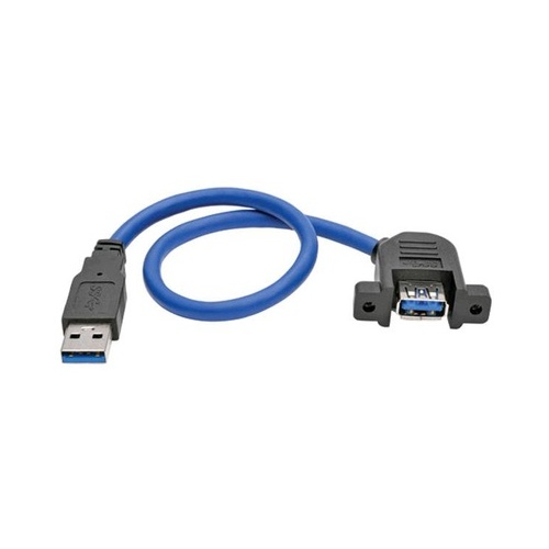 Tripp Lite 1ft Usb Panel Mount Extension Cable M/f (U324001APM)