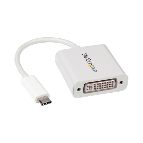 StarTech Usb-c To Dvi Adapter - 1920x1200 - White (CDP2DVIW)
