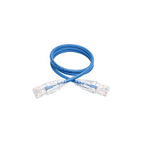 Tripp Lite 2ft Cat6 Snagless Slim Patch Cable Blue (N201S02BL)