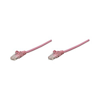 Intellinet 10 Ft Pink Cat6 Snagless Patch Cable (392792)