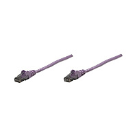 Intellinet 0.5 Ft Purple Cat6 Snagless Patch Cable (392990)