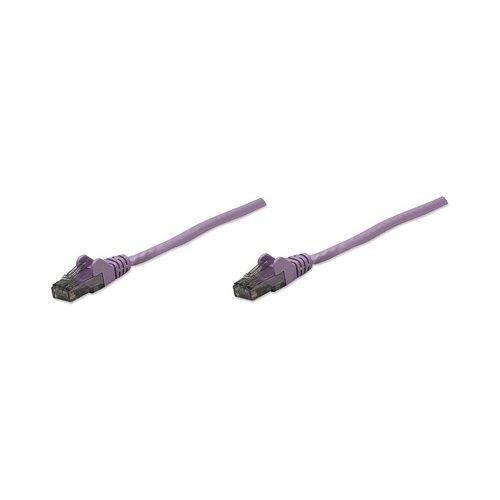 Intellinet 50 Ft Purple Cat6 Snagless Patch Cable (393188)
