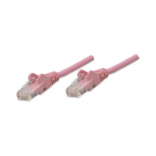 Intellinet 3 Ft Pink Cat5e Snagless Patch Cable (453066)