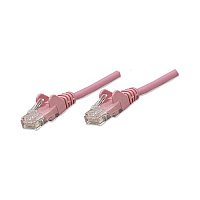 Intellinet 10 Ft Pink Cat5e Snagless Patch Cable (453097)