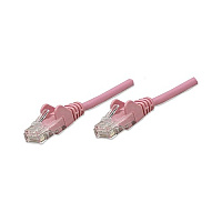 Intellinet 50 Ft Pink Cat5e Snagless Patch Cable (453127)