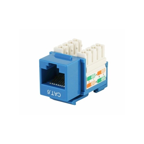 Monoprice Cat6 Punch Down Keystone Jack - Blue (5379)