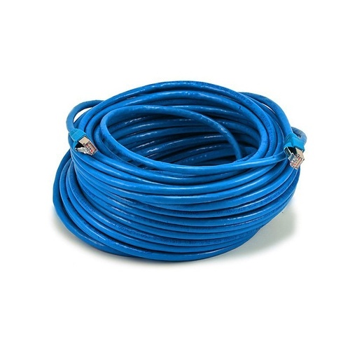 Monoprice Cat6a 24awg Stp Cable, 100ft Blue (5907)