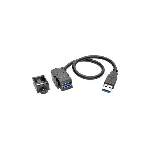 Tripp Lite 1ft Usb Keystone Extension Cable Angled (U324001KPABK)