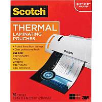 3M Thermal Pouches, Letter Size (TP385450)