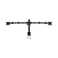 SIIG Triple Monitor Desk Mount - 13" To 27 (CEMT0R12S3)