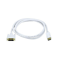 Monoprice 6ft Displayport To Dvi Cable - White (6015)