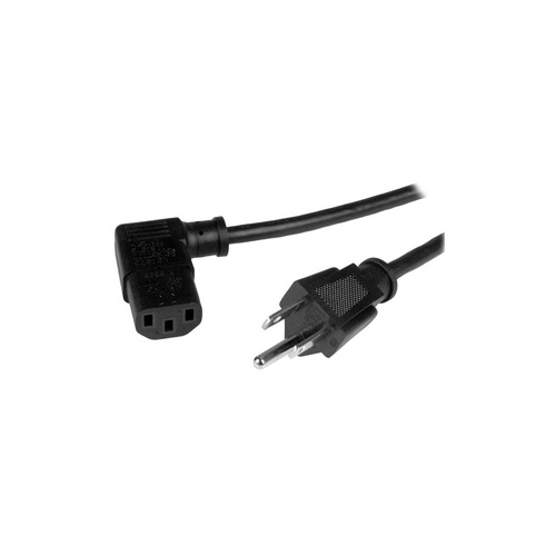 StarTech 3ft Power Cord, Nema 5-15p To Angled C13 (PXT101L3)