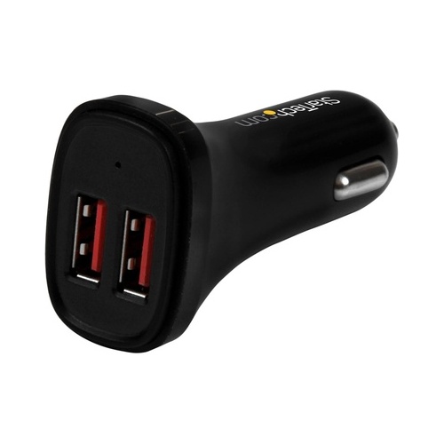 StarTech Dual Port Usb Car Charger - 24w / 4.8a (USB2PCARBKS)