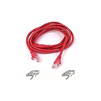 Belkin Cable,cat5e,utp,rj45m/m,3 ,gry/red,patch (A3L79103RDS)