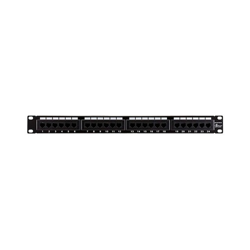 Monoprice 19in 1u Utp Cat5e Patchpanel, 24 Port (7255)