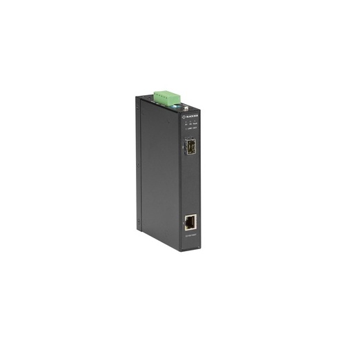 Black Box Gigabit Ethernet (1000-mbps) Industrial Media Converter - 10/100/1000-mbps Copper To 1000-mbps Fiber Sfp, Gsa, Taa (LGC280A)
