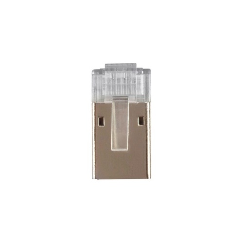 Monoprice 8p8c Shielded Rj45 Plug With Inserts For Cat6a Ethernet Cable 25pcs/pack (34417)