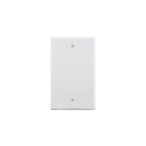 Monoprice 1-gang Blank Wall Plate_ White (34491)