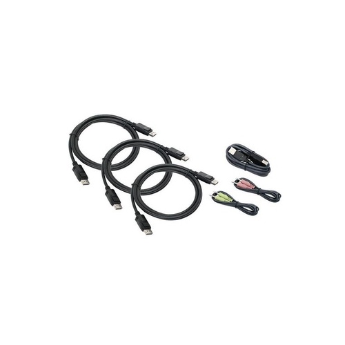Iogear Triple View Displayport Cable Set (G2L9302U)