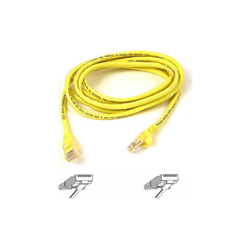 Belkin Cat6 Patch Cable Rj45m/rj45m 15ft Yellow (A3L98015YLWS)