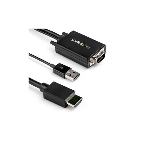 StarTech 2m Vga To Hdmi Converter Cable Adapter (VGA2HDMM2M)