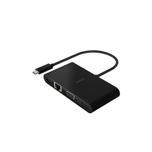 Belkin Usb-c Multimedia + Charge Adapter (100w) (AVC004BKBL)
