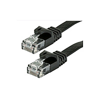 Monoprice Cat5e Flat Patch Cable_ 2ft Black (9546)