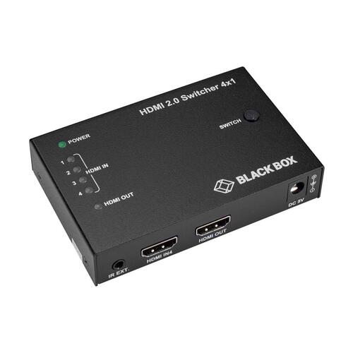 Black Box Hdmi 2.0 4k Video Switch - 4x1 (VSWHDMI24X1)