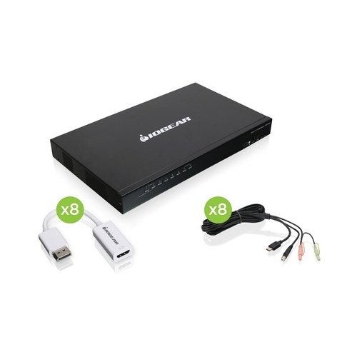 Iogear 8-port Usb Ps2 Hd & Displayport (GCS1808HDPKITU)