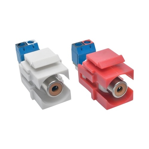 Tripp Lite Rca Female Keystone Jack Kit Red/white (A050000STKJ)