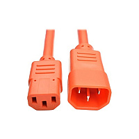 Tripp Lite 2ft Heavy Duty Power Cord C14 C13 Orange (P005002AOR)