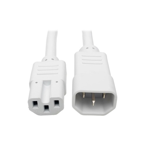Tripp Lite 6ft Heavy Duty Power Cord C14 C15 White (P018006AWH)