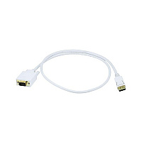 Monoprice 3ft Displayport To Vga Cable - White (6018)