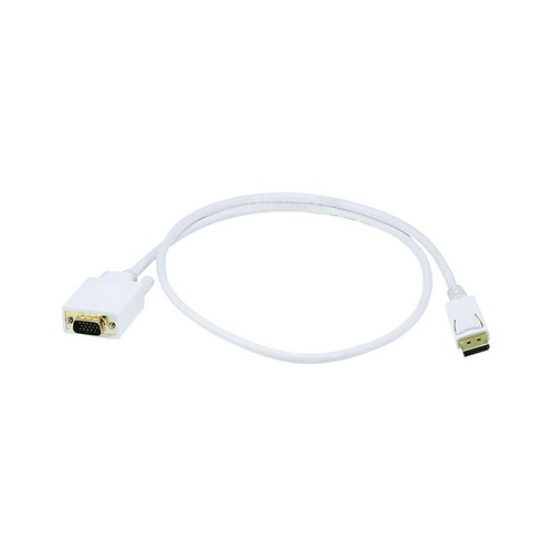 Monoprice 3ft Displayport To Vga Cable - White (6018)