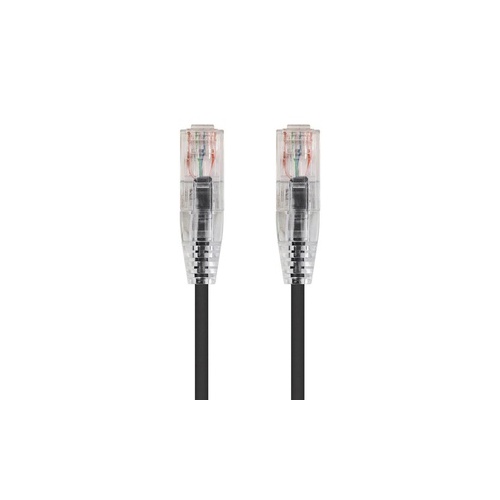 Monoprice Slimrun Cat6 Utp Cable-7ft Black (13537)