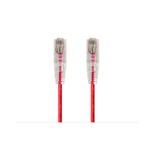Monoprice Slimrun Cat6 Utp Cable-0.5ft Red (14785)