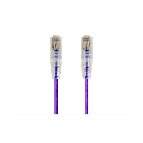 Monoprice Slimrun Cat6 Utp Cable-3ft Purple (14809)