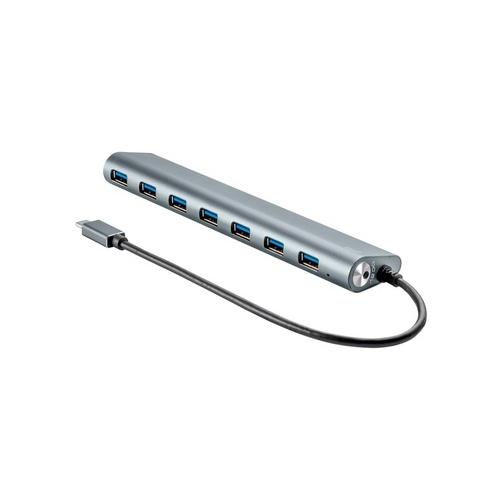 Monoprice Superspeed 7-port Usb-c Hub, Gray (14909)
