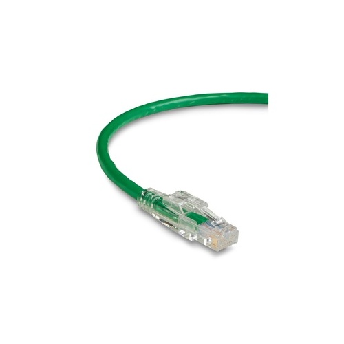 Black Box Cat6 550-mhz Locking Snagless Stranded Ethernet Patch Cable-unshielded (utp), Cm Pvc (rj45 M/m), Green, 2-ft. (0.6-m) (C6PC70GN02)