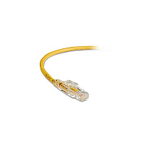 Black Box Cat6 550-mhz Locking Snagless Stranded Ethernet Patch Cable-unshielded (utp), Cm Pvc (rj45 M/m), Yellow, 6-ft. (1.8-m) (C6PC70YL06)
