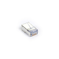 Black Box Cat5e Ez Rj45 Modular Plug Connector For Round Solid/stranded Wire - Shielded, Taa, 100-pack, Gsa, Taa (C5EEZSP100PAK)