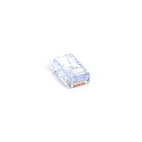 Black Box Cat5e Ez Rj45 Modular Plug Connector For Round Solid/stranded Wire - Unshielded, Taa, 50-pack, Gsa, Taa (C5EEZUP50PAK)