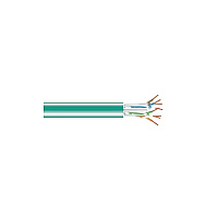 Black Box Cat6a 650-mhz Solid Ethernet Bulk Cable - Unshielded (utp), Cmr Pvc, Green, 1000-ft. (304.8-m) Spool, Gsa, Taa (C6ABC50GN1000)